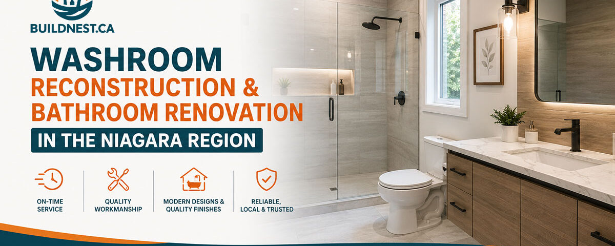 Washroom Reconstruction & Bathroom Renovation in the Niagara Region