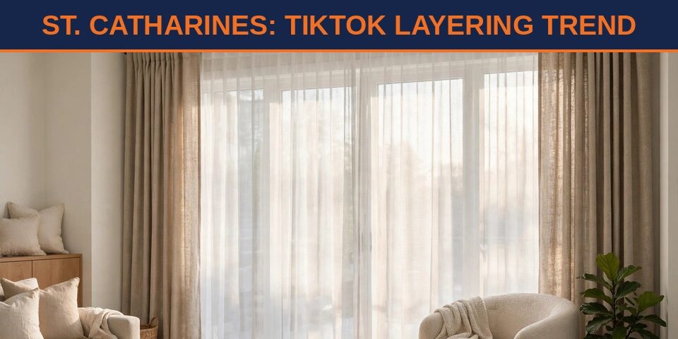 Curtain and blind installation St. Catharines - TikTok layering trend done right
